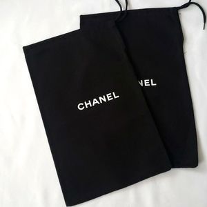 Chanel Drawstring Dust Bag  13" X 7.5 " SET OF 2